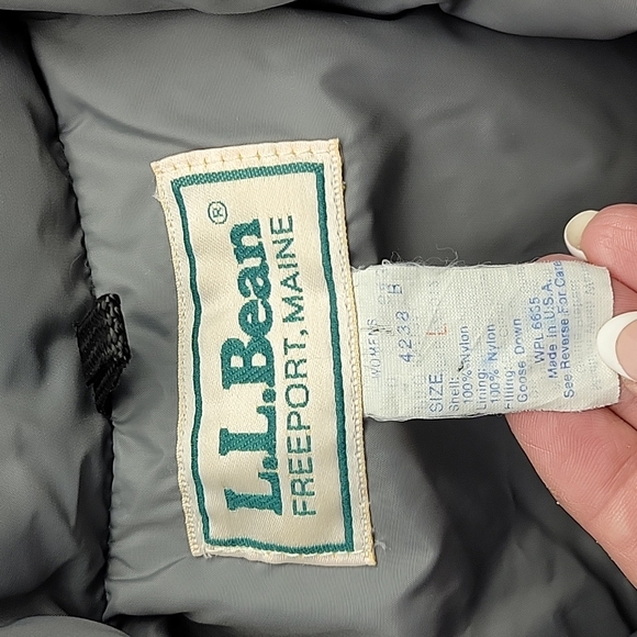 L.L. Bean. Puffer Vest. Goose Down. Size Large. - Picture 6 of 7